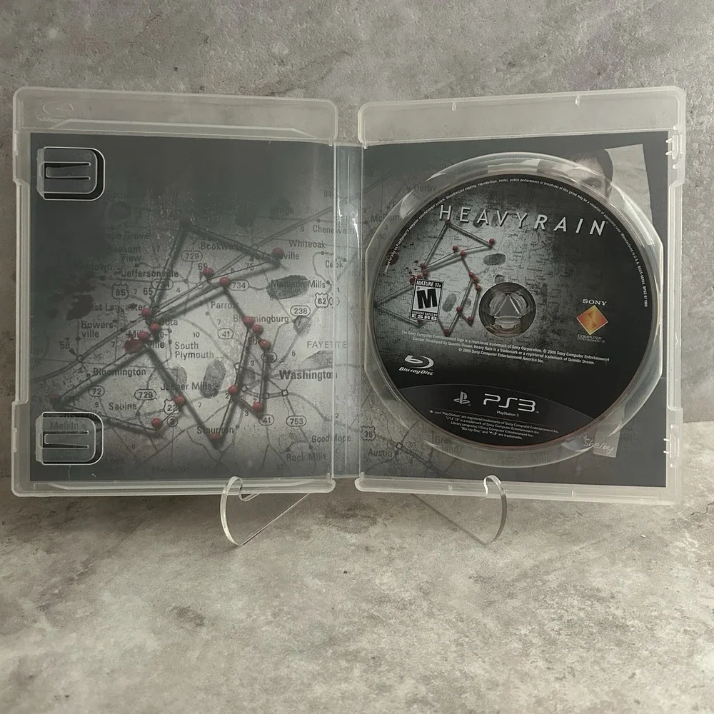 Heavy Rain (Sony PlayStation 3, 2011, PS3) Authentic, Excellent Disc No Manual
